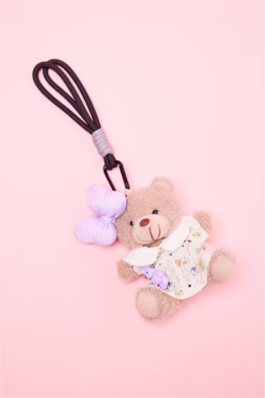 Kadın Mor Detaylı Giydirilebilir Anahtarlık Kostümü