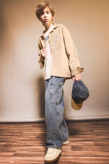 قميص بولو اولادي كم طويل اوفر سايز