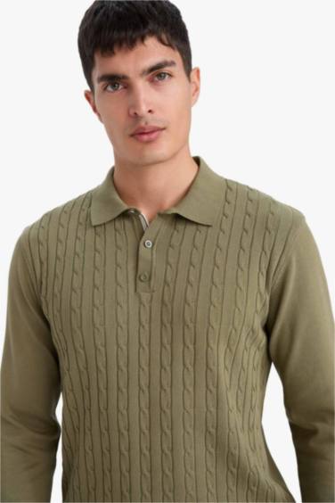 Standart Fıt Triko Kazak - Görsel 6