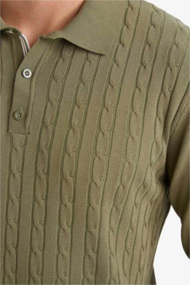 Standart Fıt Triko Kazak - Görsel 7