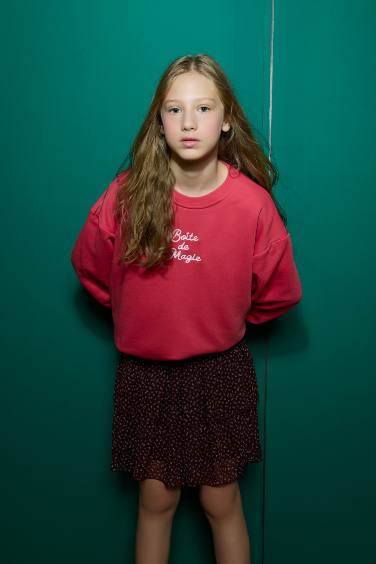 Oversize Fit Crew Neck Sweatshirt