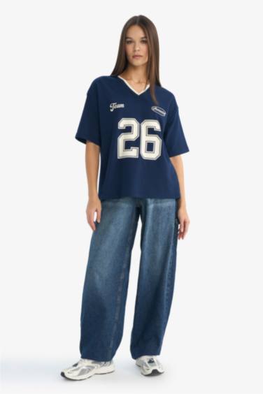 تيشيرت نص ردن اوفر سايز