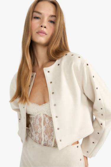 Crop Suede Jacket