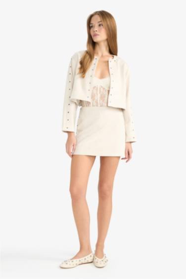 Crop Suede Jacket