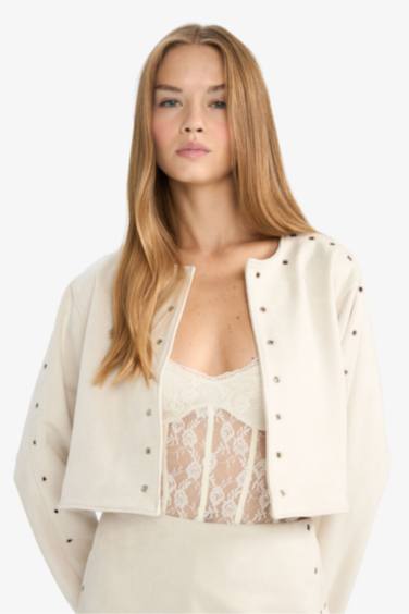 Crop Suede Jacket