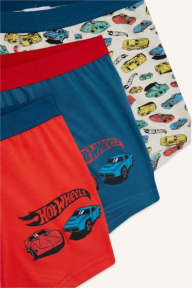 Erkek Çocuk Hot Wheels Penye 3'lü Boxer