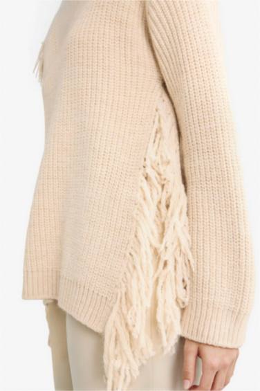 Oversize Fit Crew Neck Knitwear Pullover