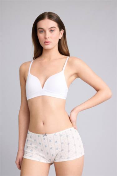 %100 Pamuk Çiçekli Boxer - Görsel 4