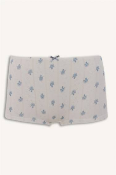 %100 Pamuk Çiçekli Boxer - Görsel 8
