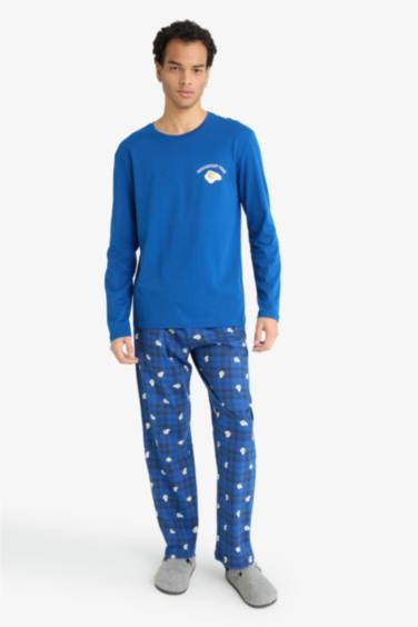 سيت بجامة قصة عادية كم طويل - قطعتين