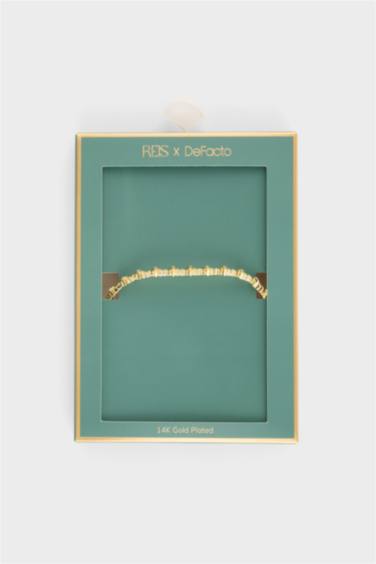 Reis X DeFacto Taşlı Gold Bileklik - Görsel 3