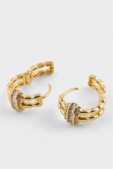 Reis X DeFacto 2'li Gold Küpe - Görsel 5