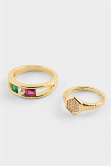 Reis X DeFacto 2'li Gold Yüzük - Görsel 2