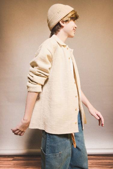 Regular Fit Polo Collar Sweatshirt