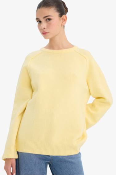 Свитер Oversize с круглым вырезом