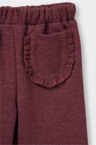 Kız Bebek Beli Lastikli Pantolon