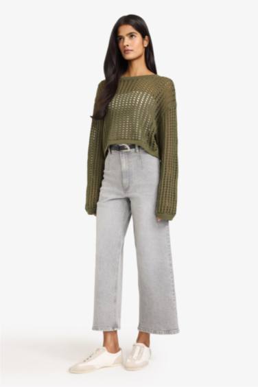 Свитер с круглым вырезом Regular Fit