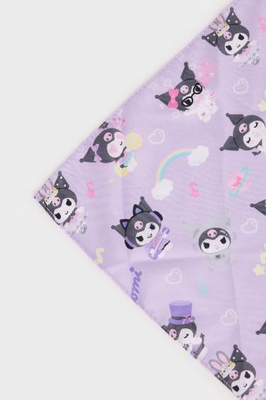 Kuromi Desenli Saten Şal Kız Çocuk