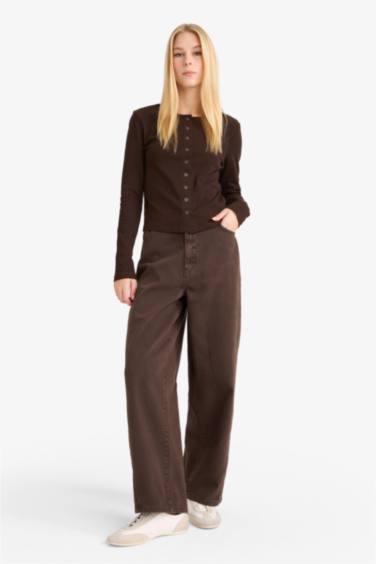 Slim Fit Crew Neck Ribana Cardigan