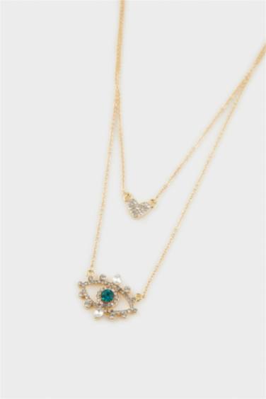 Kadın Gold 2'li Kolye