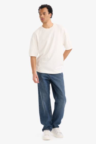 Jean baggy à jambes larges