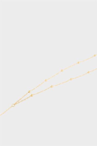 Kadın Gold 2'li Çelik Kolye