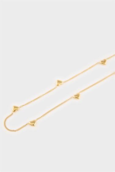 Kadın Gold 2'li Çelik Kolye