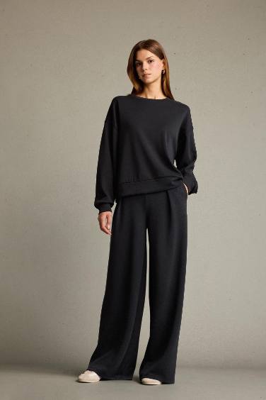 Regular Fit Normal Bel Düz Paça Modal Pantolon