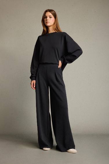 Regular Fit Normal Bel Düz Paça Modal Pantolon