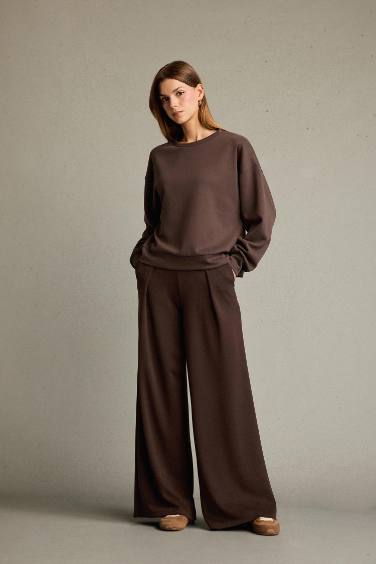 Regular Fit Normal Bel Düz Paça Modal Pantolon