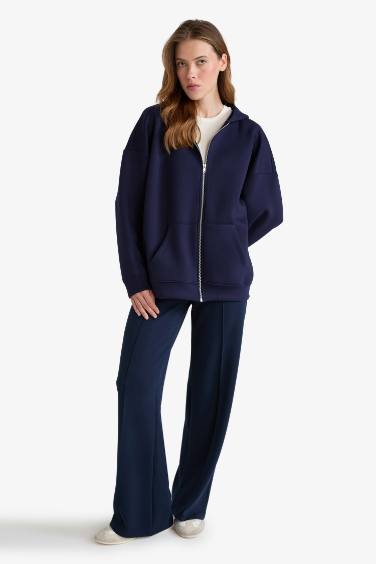 Relax Fit Normal Waist Straight Leg Modal Trousers