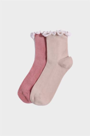 Woman 2 piece Short Cotton Socks