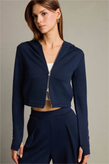 Hooded modal Cardigan