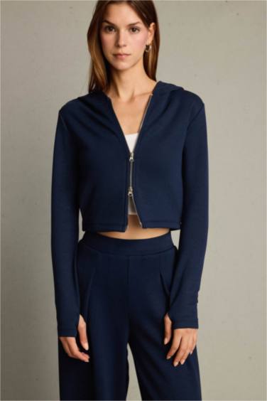 Hooded modal Cardigan