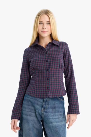 Coool рубашка в клетку с длинными рукавами