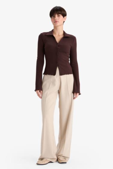 سترة مضلع سليم فيت بياقة بولو