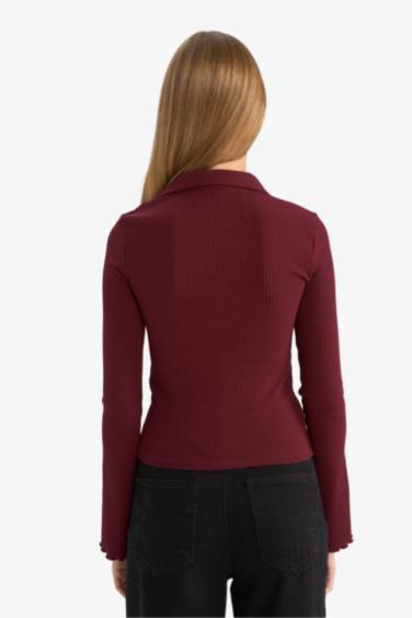 جاكيت تريكو مخصر سليم فيت مضلع بياخة بولو