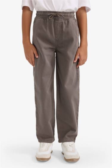 Baggy Fit Gabardine Trousers