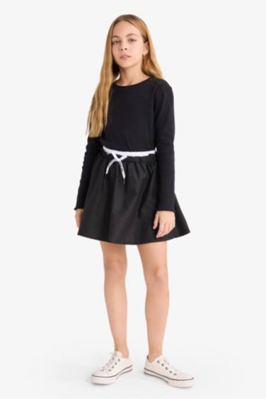 Girl Twill Regular Fit Skirt