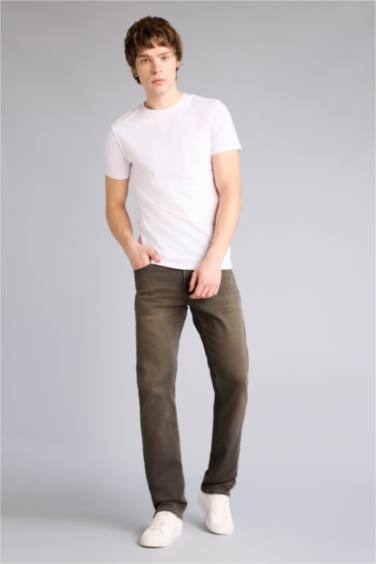 Sergio Regular Fıt Normal Bel Boru Paça Pantolon - Görsel 12