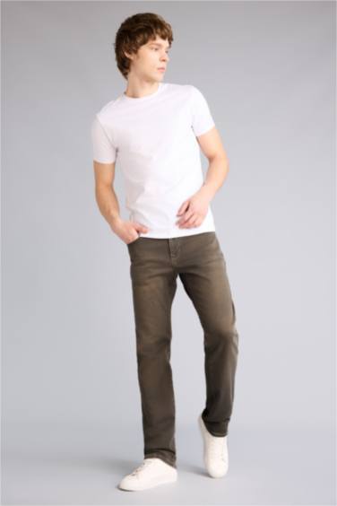 Sergio Regular Fıt Normal Bel Boru Paça Pantolon - Görsel 14