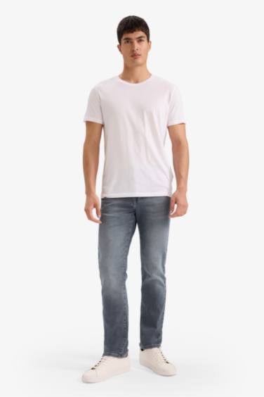 Sergio Regular Fit Regular Waist Straight Leg Trousers