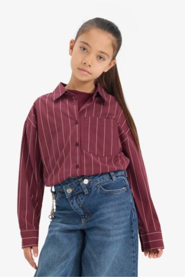 Girl Regular Fit Long Sleeve Shirt and T-shirt