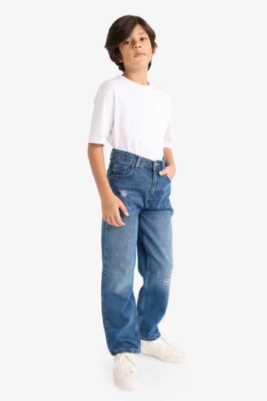 Loose Fit Denim Trousers