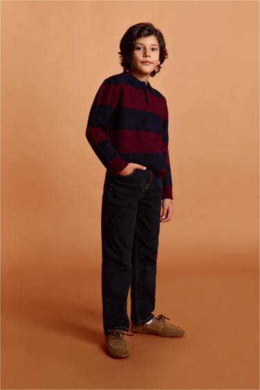 Erkek Çocuk Straight Fit Düz Paça Jean Pantolon