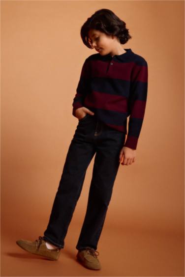 Erkek Çocuk Straight Fit Düz Paça Jean Pantolon