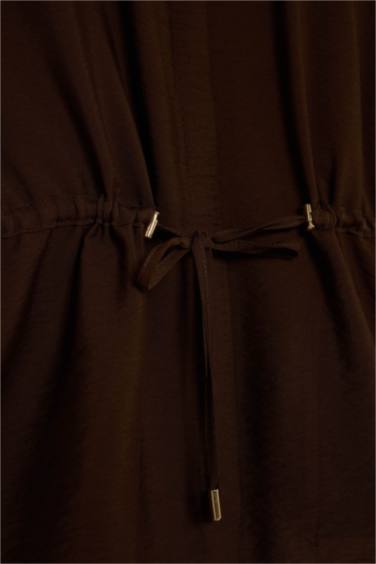 Relax Fıt Gömlek Yaka Uzun Kollu Gömlek