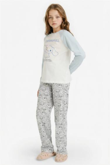 سيت بجامة بناتي قصة عادية من هيلو كيتي - قطعتين