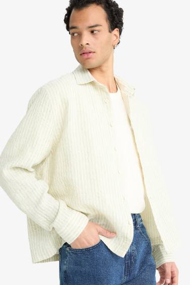 Boxy Fit Long Sleeve Shirt