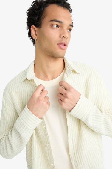 Boxy Fit Long Sleeve Shirt